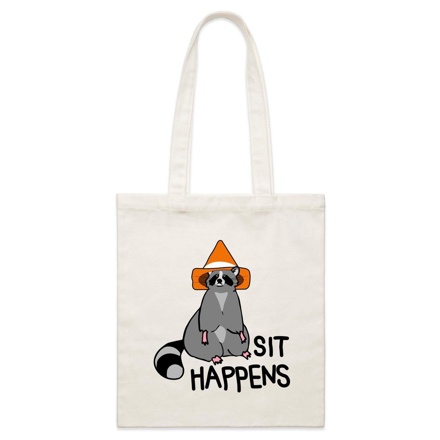 Sit Happens - Canvas Tote Bag