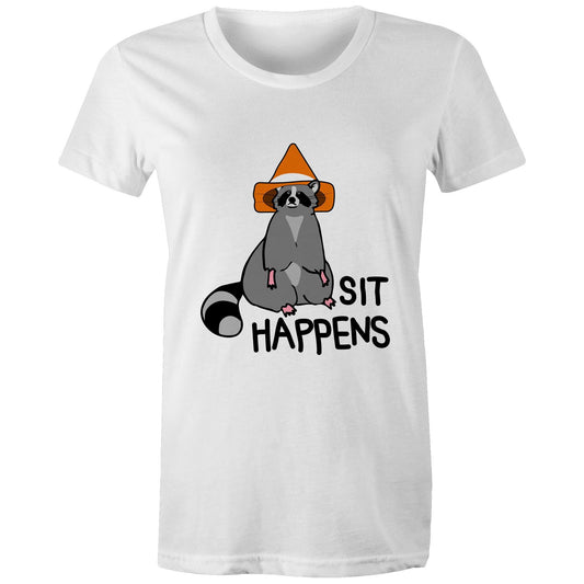 Sit Happens - Women's Maple Tee
