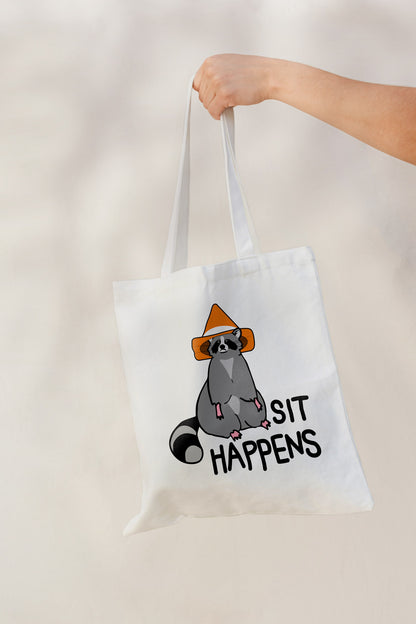 Sit Happens - Canvas Tote Bag